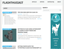 Tablet Screenshot of flashthusiast.com